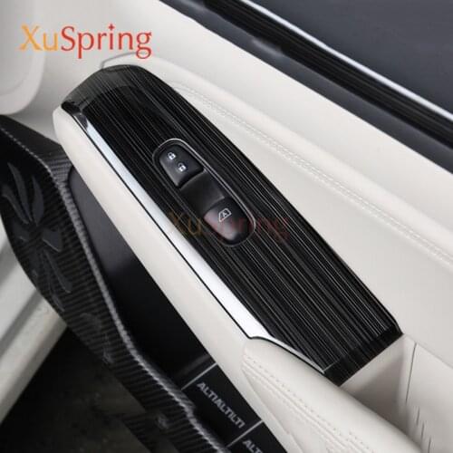 For Hyundai Elantra Avante i30 2021 2022 LHD Car Window Switch Adjustment Knob Panel Cover Trim Stickers Strips Garnish Styling