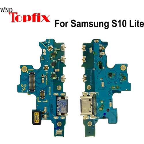 For Samsung Galaxy S10 Lite USB Charging Port Flex Cable S10 Lite USB Dock Plug Connect Board Replacement Parts