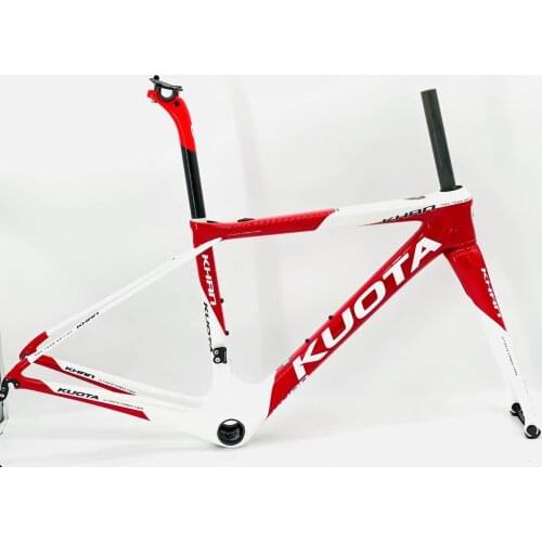 Italy Kuota Khan Road Frame Black/Red/White Rim Brake Team Version