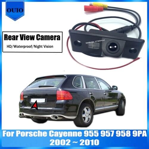 HD rear view camera For Porsche Cayenne 955 957 958 9PA 2002 ~ 2010 HD Night Vision Waterproof Backup Parking Reversing Camera