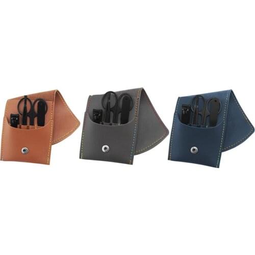 4pcs/set Nail Clippers Suit Professional Scissors Suit With Box Trimmer Grooming Manicure Cutter Kits For Nail Tools