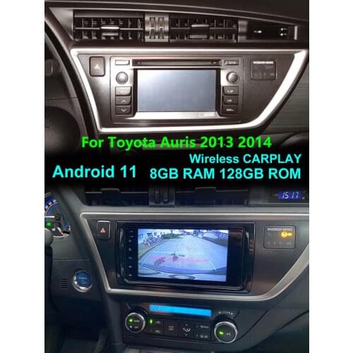 Android 10 Radio Tape Recorder 8-core Car Multimedia GPS Navigation For TOYOTA Auris 2013 2014 Full Touch Video Player + Frame