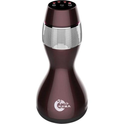 Nature Stone Therapy Meridian Massager Electric Scrap Guasha Anti Cellulite Body Detox Massage Device Home Spa Machine