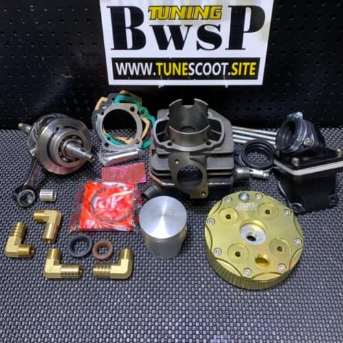 DIO50 AF18 JISO L/c Cylinder Kit 56mm Crankshaft 55mm Big Bore Set Spacer 4mm Water Cooling