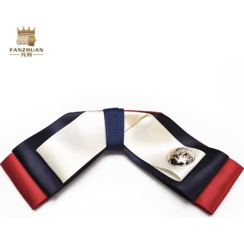 New Free Shipping fashion casual Mens male formal wear wedding groomsman shirt male British bow tie L017 multilayer on sale