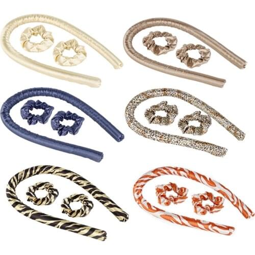 Heatless Curling Rod Headband Curls Silk Ribbon Lazy Curler Hair Rollers Sleeping Soft Wave Formers Women Hair Styling Tools