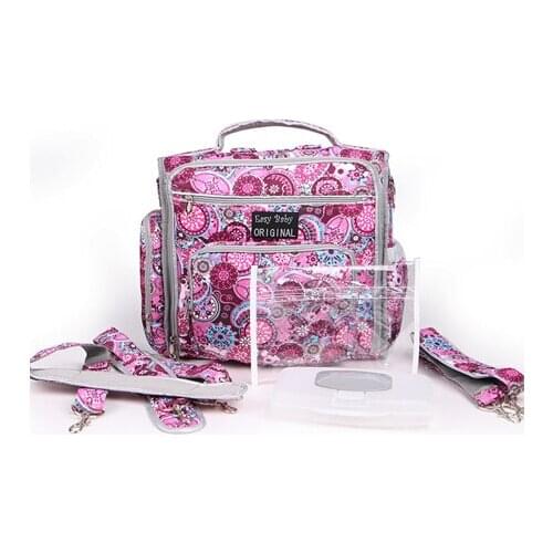 New Floral Diaper Bag Backpacks Baby Bag Changing Nappy Bags For Mom Big Capacity Stroller Mummy Bag Bolsa Maternidade Baby