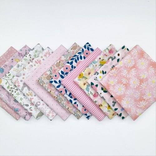 Pure Cotton Twill Floral Leaf Printed Fabric Sewing for Bedding Quilt Crafts Dolls Patchwork Handmade DIY Material By Half Meter