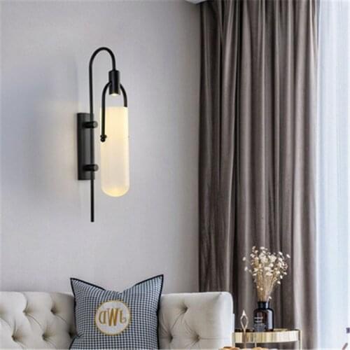 Nordic Designer Postmodern Minimalist Creative Wall Lamp Led Bedside Light Decoration B Living Room Corridor Aisle Lamps