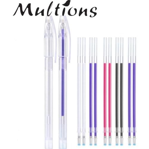 4Pcs Heat Erasable Pen High Temperature Disappearing Fabric Marker Pen Refills Leather Fabric Craft Patchwork Sewing Tools