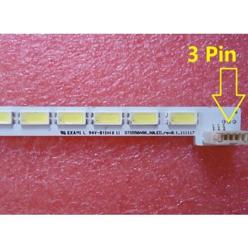 LJ64-03515A LTA550HQ20 LTA550HQ22 LED strip STS550A66-80LED-rev0.1 1 piece=80LED 676mm 3 Pin