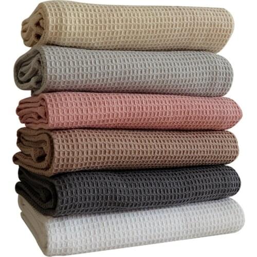 Kitchen Use Washcloths Hand Cotton Waffle Pattern Soft Drying Tea Towel Wipes Dish Cleaning Table Napkins Washing
