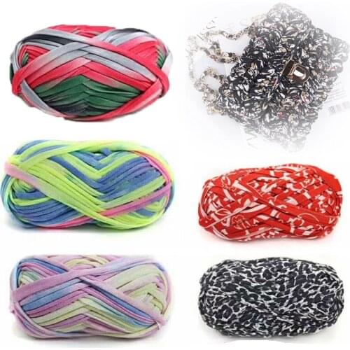 YOMDID Polyester Cloth Line Bag Sewing Knitting Thread Segment Dyeing Cloth Line Practical Handcraft DIY Braided Crochet Threads