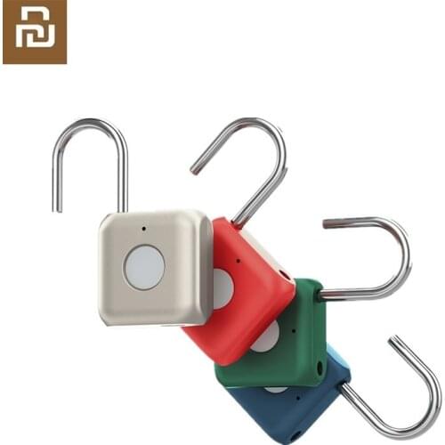 Youpin Kitty Smart Fingerprint Door Lock Padlock USB Charging Keyless Anti Theft Travel lock Cabinet Luggage Drawer Safety Lock