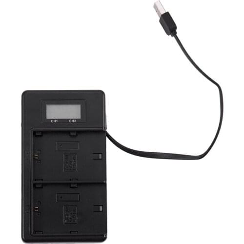 Lp-E6 Battery Charger Lcd Dual Charger For Canon Eos 5Ds R 5D Mark Ii 5D Mark Iii 6D 7D 80D Eos 5Ds R Camera