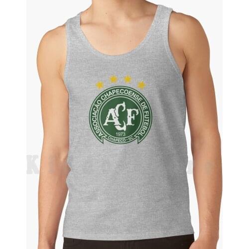 Chapecoense Tank Tops Vest 100% Cotton Brazilian Football Club Chapecó Santa Condá Gilson Kleina Campeonato Brasileiro