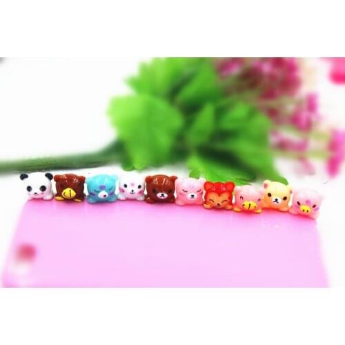 10pcs/lot flat back resin planar panda DIY resin cabochons accessories about25mm