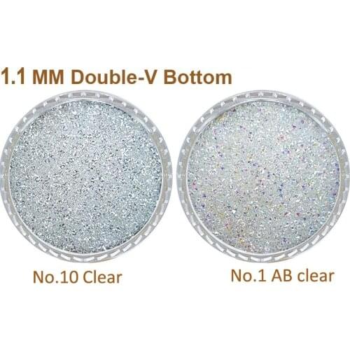 1400pcs/bag 1.2mm Zircon Rhinestones Micro Conical Rhinestone Mini Nail Art Rhinestone Nail Decorations Loose Rhinestones - 1440