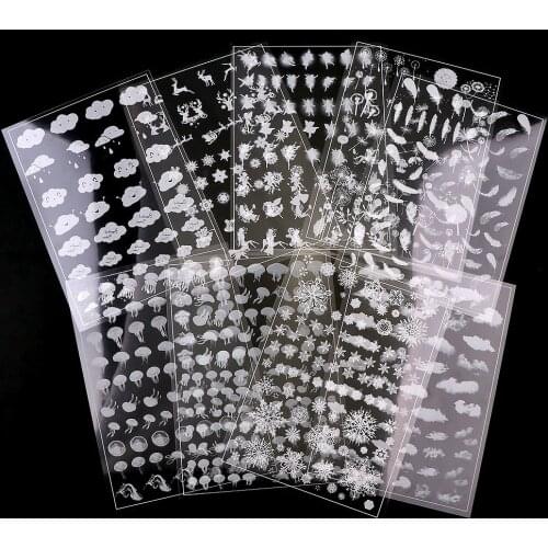 White 3pc Snowflake Jellyfish Cloud Dandelion Transparent Material With Use Of Epoxy Mold Making Tool Filling For DIY Jewelry