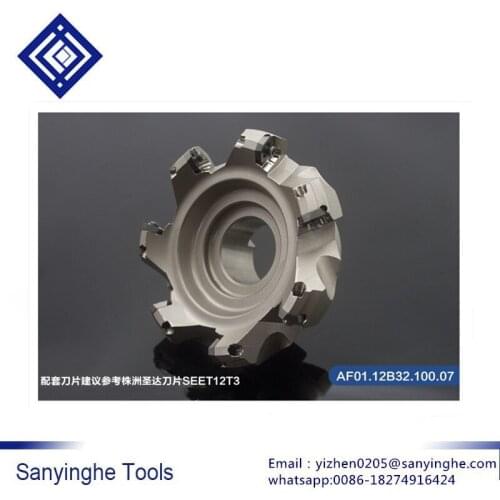 Free shipping AF01.12B32.100.07 face mill cutter head CNC milling cutter head cnc lathe Indexable milling cutter