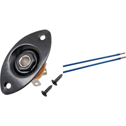 3 Pcs Musical Instrument Accessories:1 Pcs Oval Indented Guitar Jack Plate & 2 Pcs Guitar Truss Rod Steel 9 X 440mm Blue