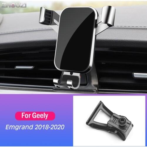Car Mobile Phone Holder For Geely Emgrand 2018 2019 2020 Air Vent Mounts GPS Stand Gravity Navigation Bracket Car Accessories