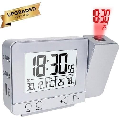 LED Digital Alarm Clock Watch Table Electronic Desktop Clocks Wake Up Clock With Projection Time Snooze Function New Dropship