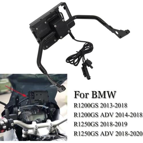 R1200GS R1250GS Mobile Phone Navigation Bracket Support 12MM fits For BMW R 1200 GS LC ADV R1250 GS Adventure 2020 Motorcycle