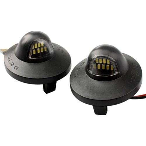 For A pair of license plate lights, SMD 9 LED 3014 6500k, white light, energy saving