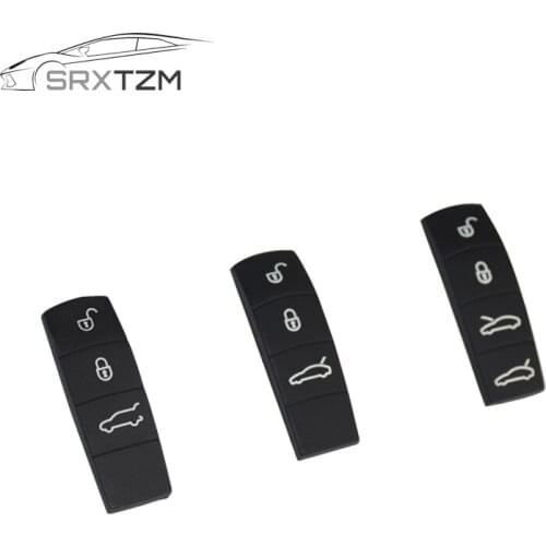 For Porsche Cayenne Macan 911 Boxster Cayman Panamera 3/4 Silicone Rubber Key Button Pad Car Key Button Pad Replacement