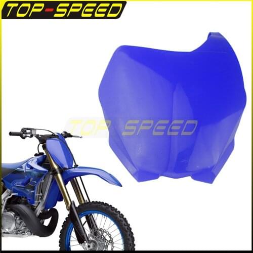 For Yamaha YZ125 YZ250 06-14 YZ250F YZ450F 06-09 WR250F WR450F 07-14 Blue Motocross Front Number Plate Racing Registration Panel