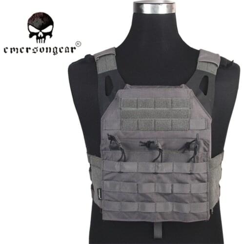 Emersongear JPC Vest simplified version Tactical Jumper carrier Vest Combat Back Support Wolf Grey EM7344H