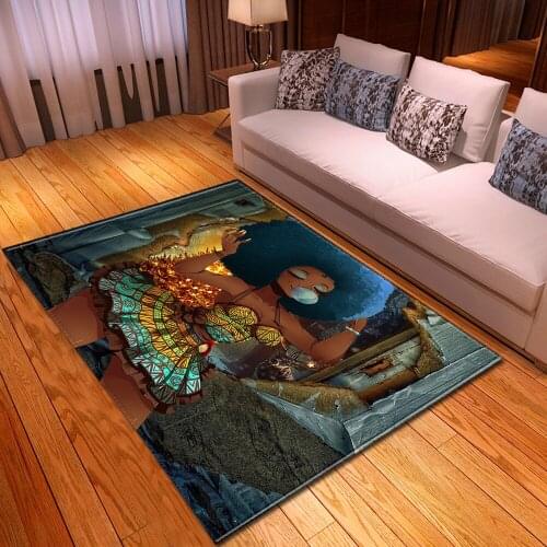Carpet For Living Room Home Bedroom Bedside Modern Girl Pattern Children Mats In The Hallway Bathroom Decoration Floor Large Rug