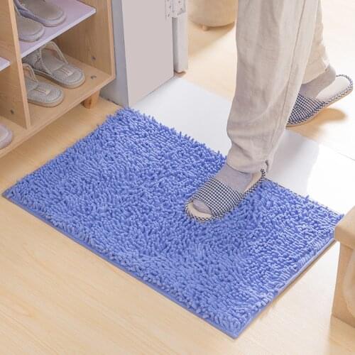 40x60cm Bath Mat Non-slip Bath Mat Outdoor Shower Mats Chenille Bathroom Floor Mat Bathroom Door Mat Rug Home Decor