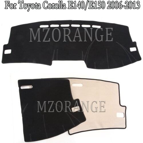 MIZIAUTO Dash Mat Dashmat Dashboard Cover For Toyota Corolla E140/E150 2006 2007 2008 2009-2013 Car Sun Shade
