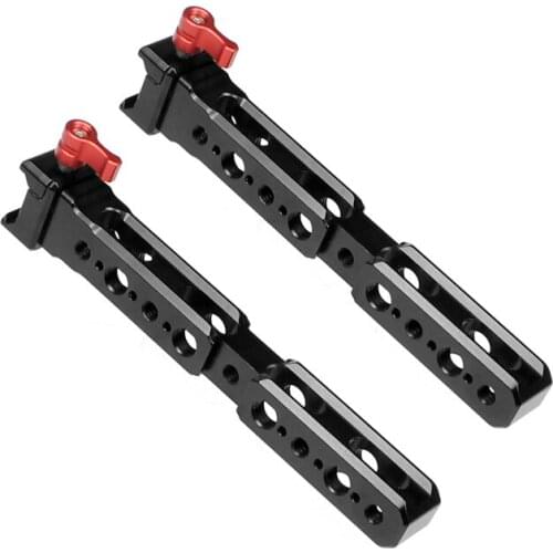 2Pcs 1/4" 3/8" Screw Hole Clamp Stand Quick Release Cold Shoe Mount Extension Bracket for DJI RS2 RSC2 for Mic Monitor Light