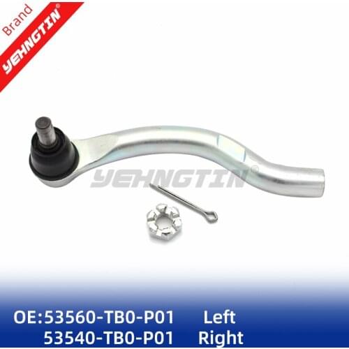 Left & Right 53560-TB0-P01 53540-TB0-P01 Power Steering Outer Tie Rod Set End Set For Honda Acura TSX 2009-2014