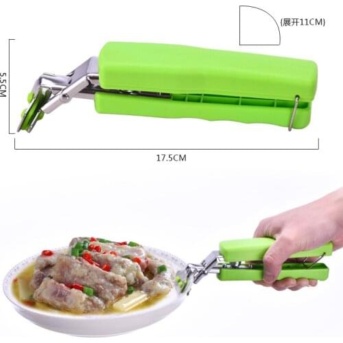 Hot Bowl Holder Dish Clamp Pot Pan Gripper Clip Hot Dish Plate Bowl Clip Retriever Tongs Silicone Handle Kitchen Tool