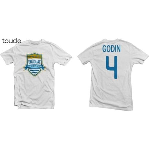 Fashion Brand Design T Shirts Casual Cool Uruguay Los Charles Hero Tee Godin Footballer Men T-Shirt double sized