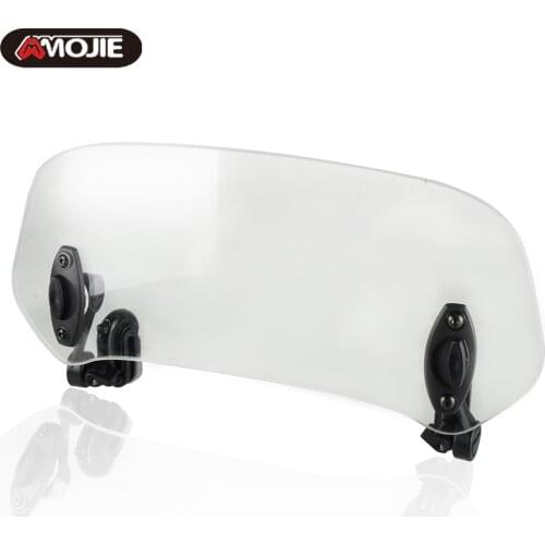 Motorcycle windshield Clamp-On Variable Windscreen Spoiler Extension For Kawasaki ZX-14R ZX-10R ZX6R ZX12R Z750 Z1000 Z900 Z800