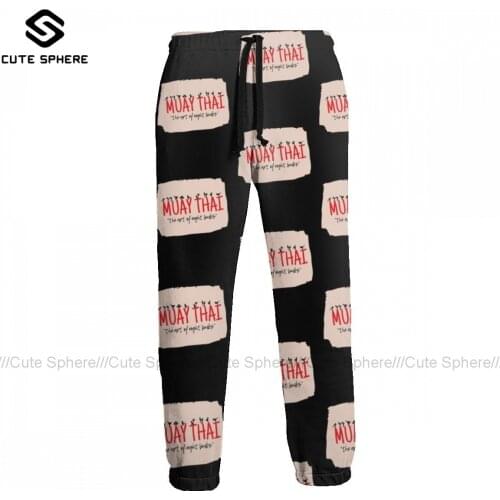 Muay Thai Sweatpants Retro Men Joggers Basketball Polyester Wholesale Casual Pants