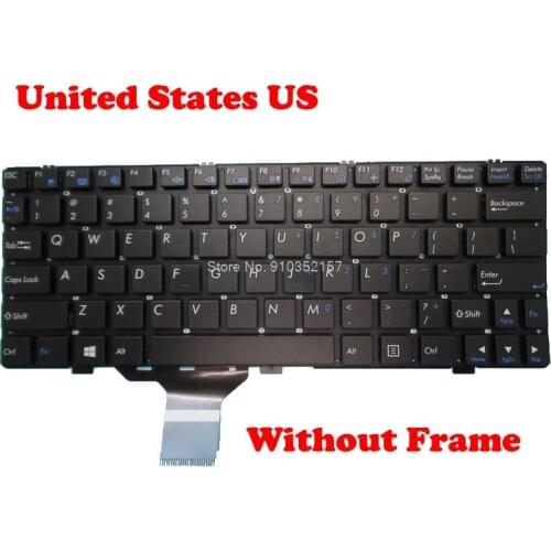 Laptop US Keyboard For ViewSonic VNB109R Without Frame/Black Frame Black United States US
