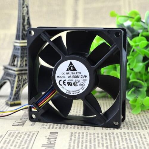 New original 8025 8cm 0.41A PWM automatic speed control CPU heatsink fan AUB0812VH