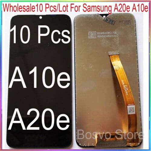 Wholesale 10 Pcs/Lot for Samsung A10E A102 A102F Lcd screen display with touch assembly A20E A202 A202F