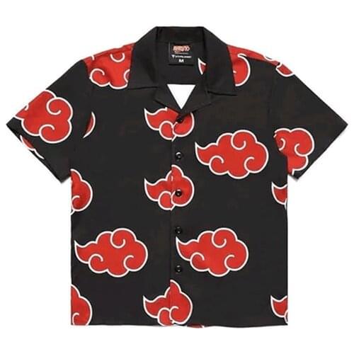 Anime Akatsuki Cosplay Shirt Short Sleeve Tops Men Women Casual 3D Printed Costume Summer Party Clothes