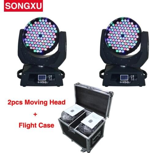SONGXU Flight Case 2in1 108X3W RGBW LED Wash Moving Head Light LED Stage Lighting Moving Head /SX-MH10803