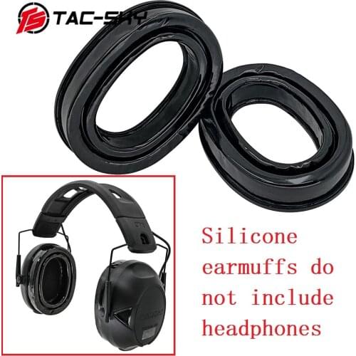 Tactical electronic shooting earmuffs outdoor hunting headset accessories silicone earmuffs ear pads for 3m PELTOR x3a headset