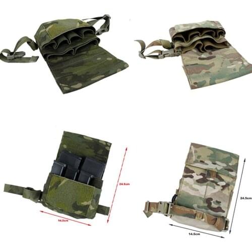 Tactical Vest Leggings Pack Army Fan MOLLE Accessories Waistband Hanging Bag Leg Magazine Bag