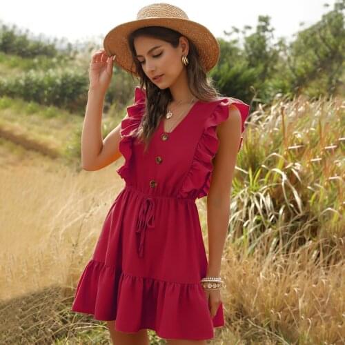 TOPPICK Summer Short Sleeve Dresses