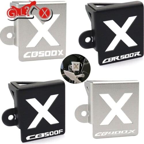 For Honda CB500X CB500F CB400X CB400F CBR500R CB 400X 500X 400F 500F CBR 500R Rear Brake Fluid Reservoir Cover Protective Guard